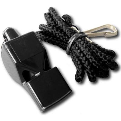 Scheidsrechterfluit met fluitkoord Sportec